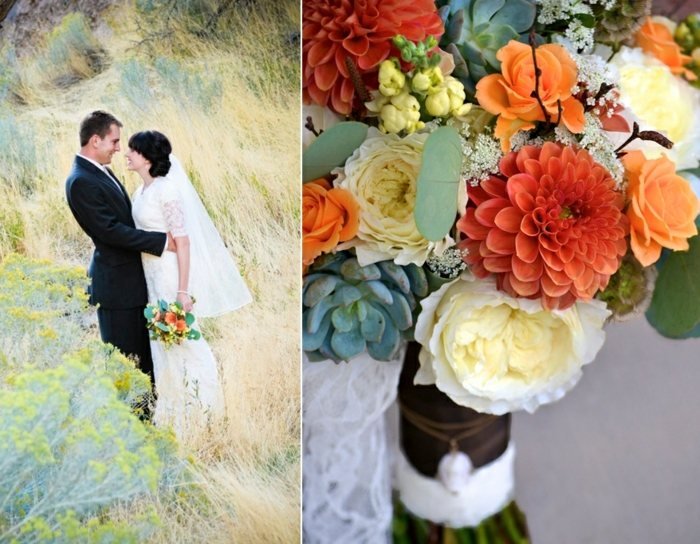 Bröllopsfotonidéer sätter blommor attraktiv scen