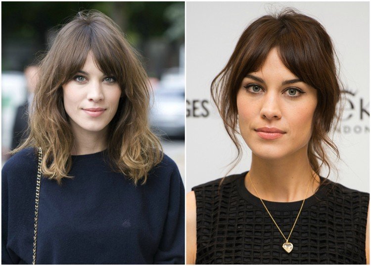 Brigitte Bardot frisyr modern Alexa chunk bangs