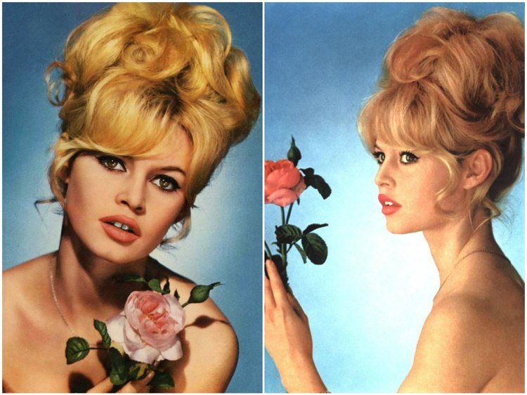 Brigitte Bardot frisyr omfattande bulle smällar