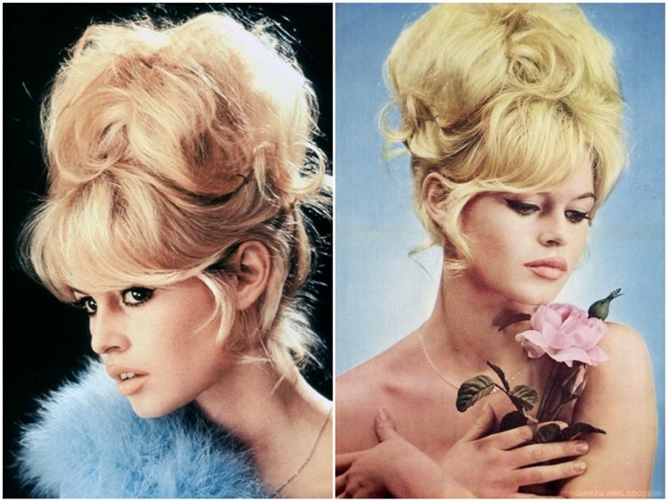 Brigitte Bardot frisyrbulle ponny XXL -format