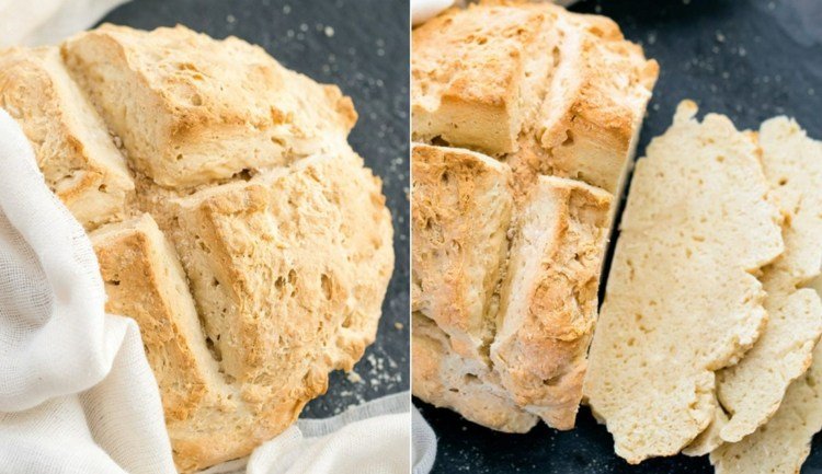Baka bröd utan jäst - recept med bakpulver för nybörjare