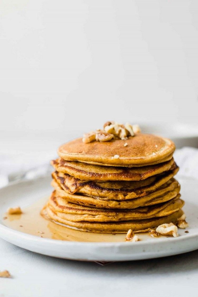 hälsosamt recept på sötpotatispannkakor till brunch