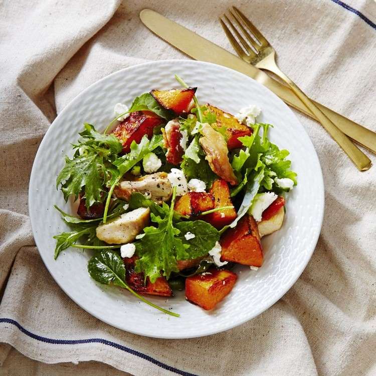 Höstrecept på sallad med butternut squash