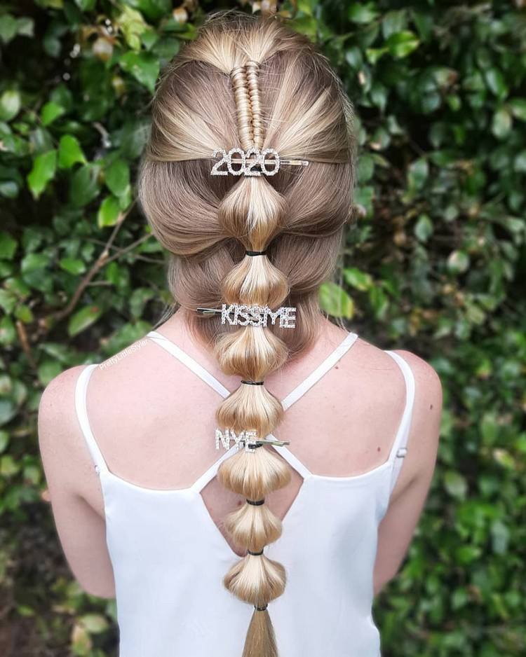 Hårtillbehör Trender Frisyrer med Barrette för Långt hår Bubbla Flätor Flätad Frisyr