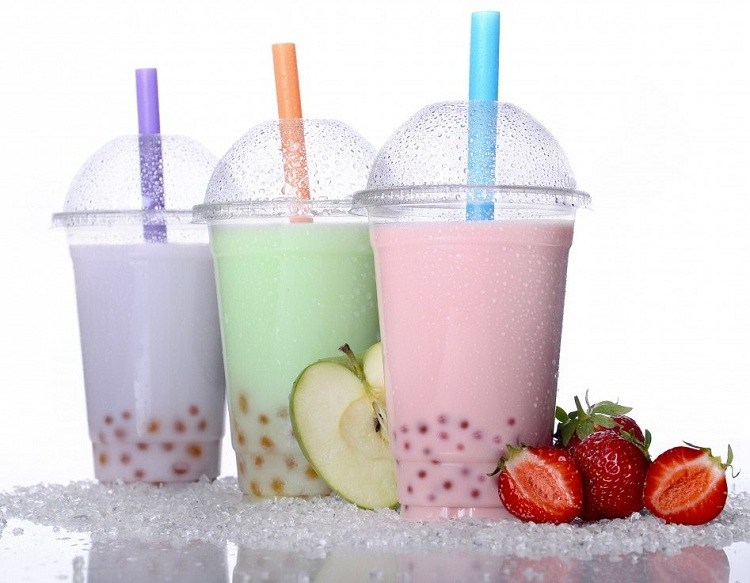 Bubble Tea Fruktjuice tapioka pärlor läckra uppfriskande drycker