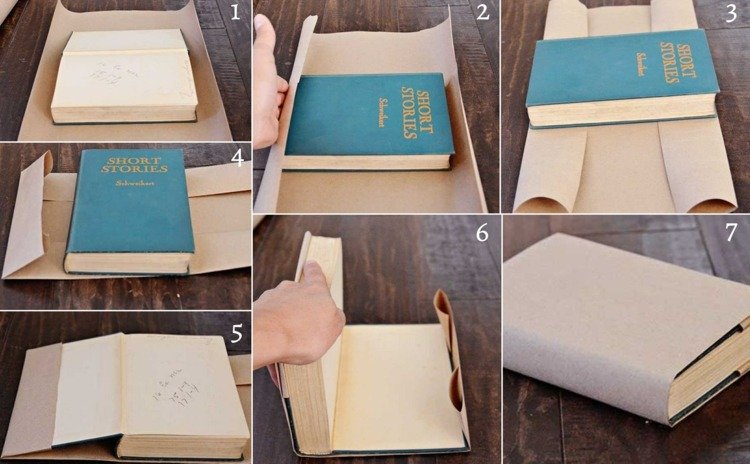 Gör ett bokomslag själv - så här sveper du in en bok med papper