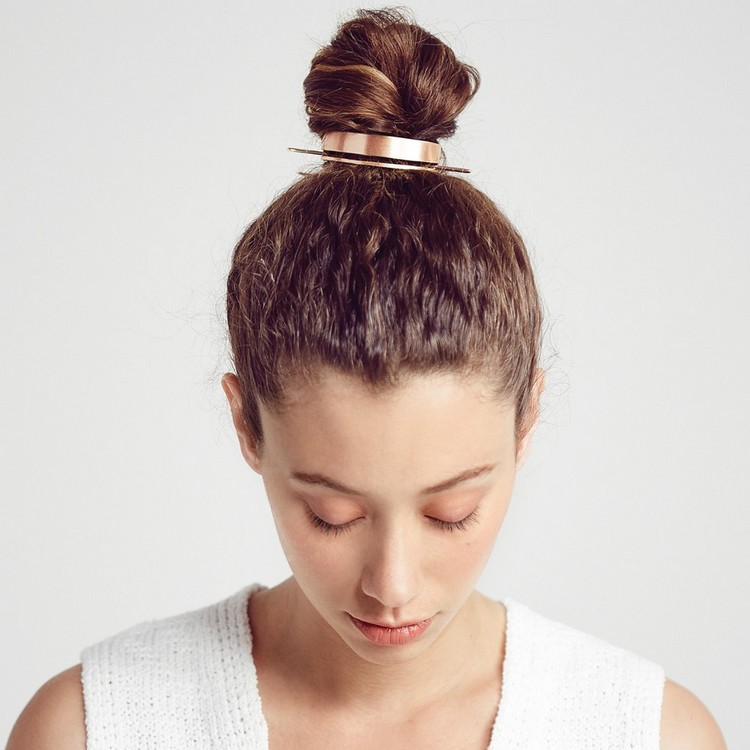 bulle manschett metallisk elegant updo enkel