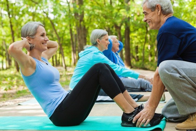 Lunges motion nybörjarövningar kvinnor över 50 år