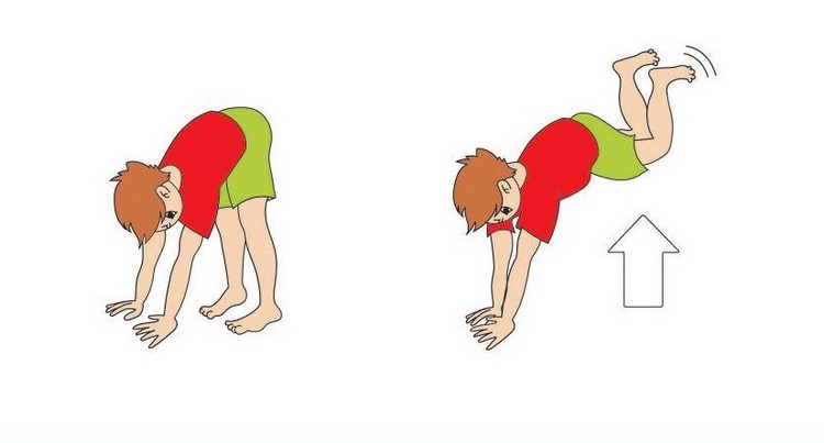 Övningar för ryggont hos barn åsnor
