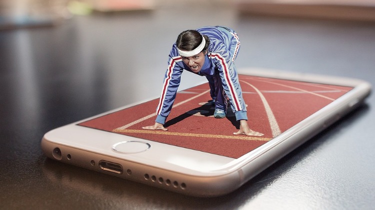 maratonlopp som en lämplig sport för att gå ner i vikt på mobiltelefonen