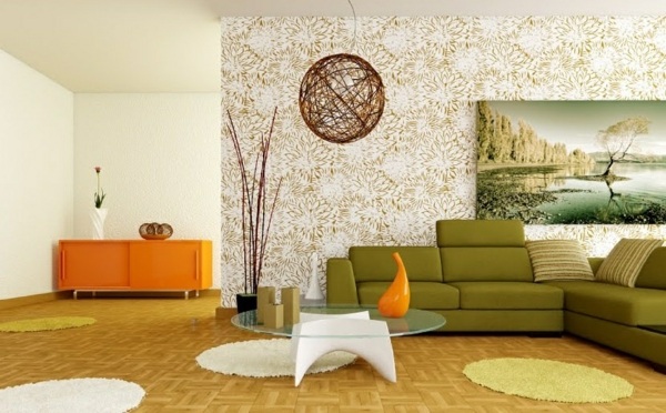 Tapeter-med-mönster-Gürnes-möbler och retro-kuddar