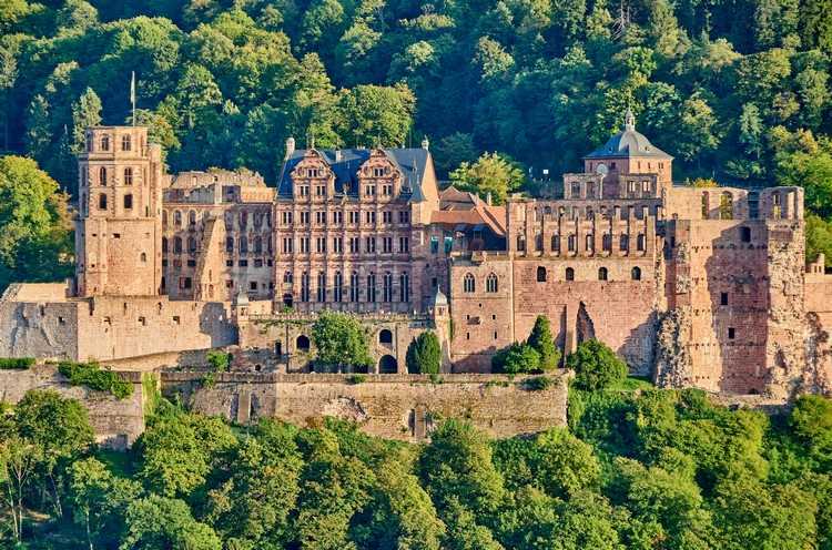 Heidelberg sightseeing slott och palats i Tyskland
