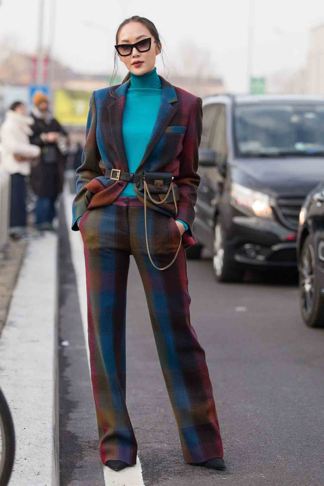 Pantsuit kombinera kvinnor business outfit kvinnor vinter