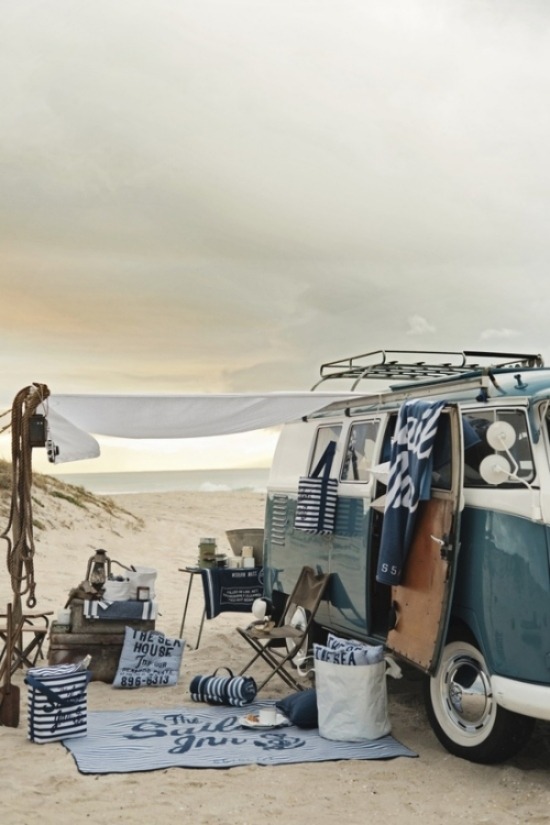 checklista för camping med husvagn sand hav