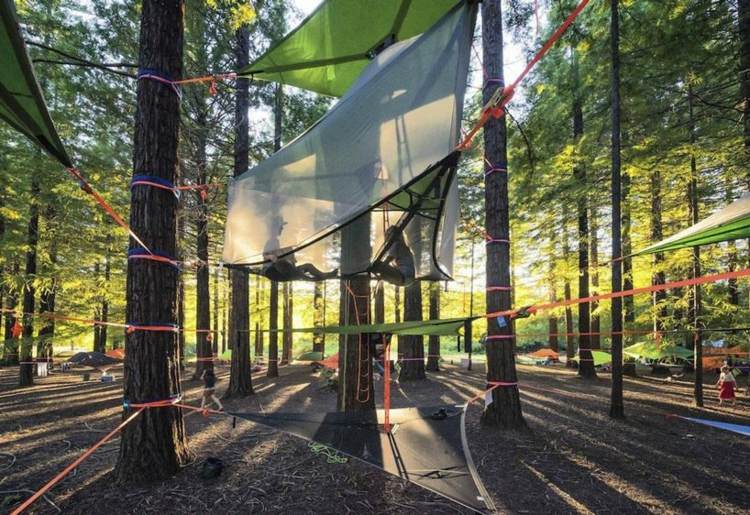 camping tält tentsile extrema platser insektsnät två våningar
