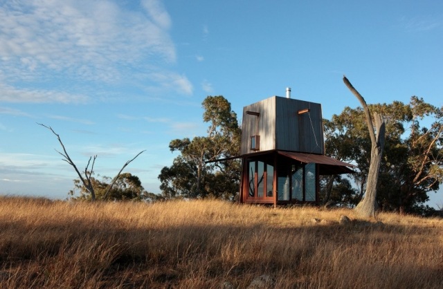 Australien campingplats hållbar hydda konstruktion för 2 personer regnvatten lagringstank