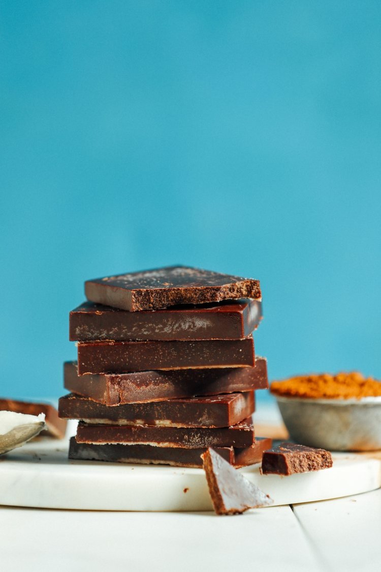 Lågkalorig chokladstång med datum Recept Hoppbönsgummi Näringsvärden