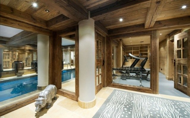 Chalet Alpen Ren lyxig fitnesssalongpool