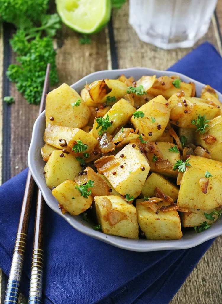 Chayote -recept med curry och persilja