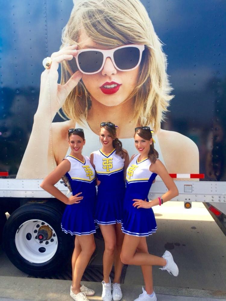 cheerleader klänning kostym blå taylor swift damer