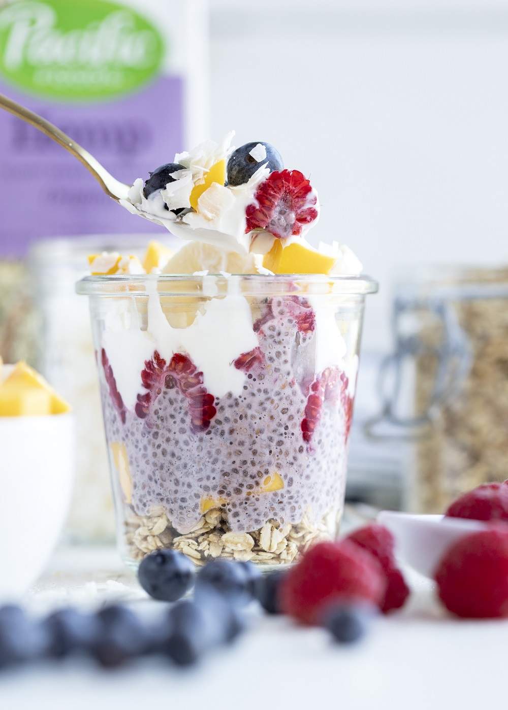 Chia pudding kokosmjölk lågkolhydratfrukostidéer