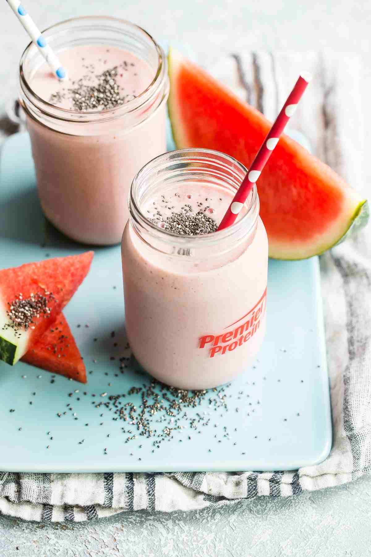 Chia frö smoothie kalorifattig vattenmelon hälsosam viktminskning
