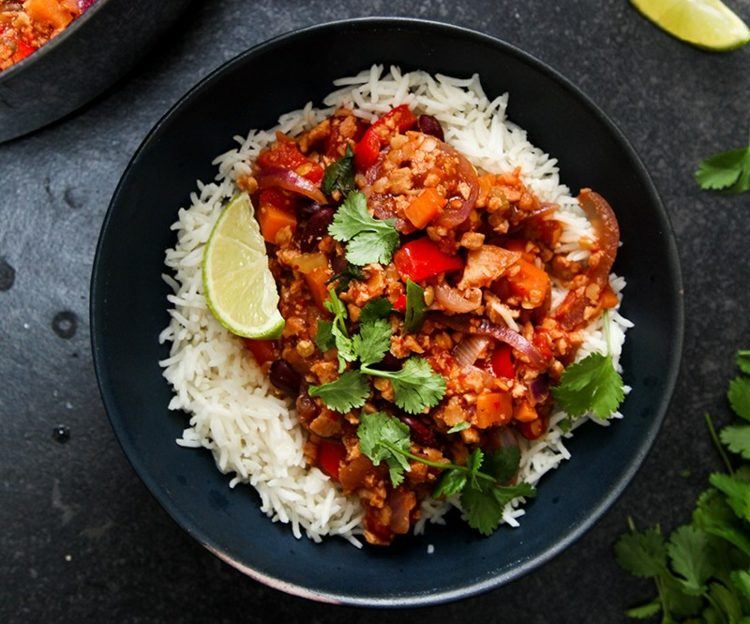 chili con carne vegetarisk-soja-köttfärs-vegansk-diet