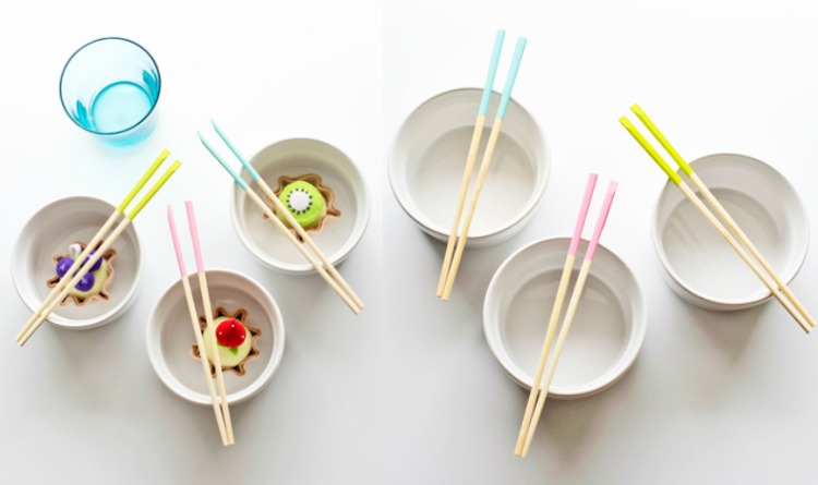 Kinesiska ätpinnar-hantverk-kreativa-idéer-pastellfärger-dekorera
