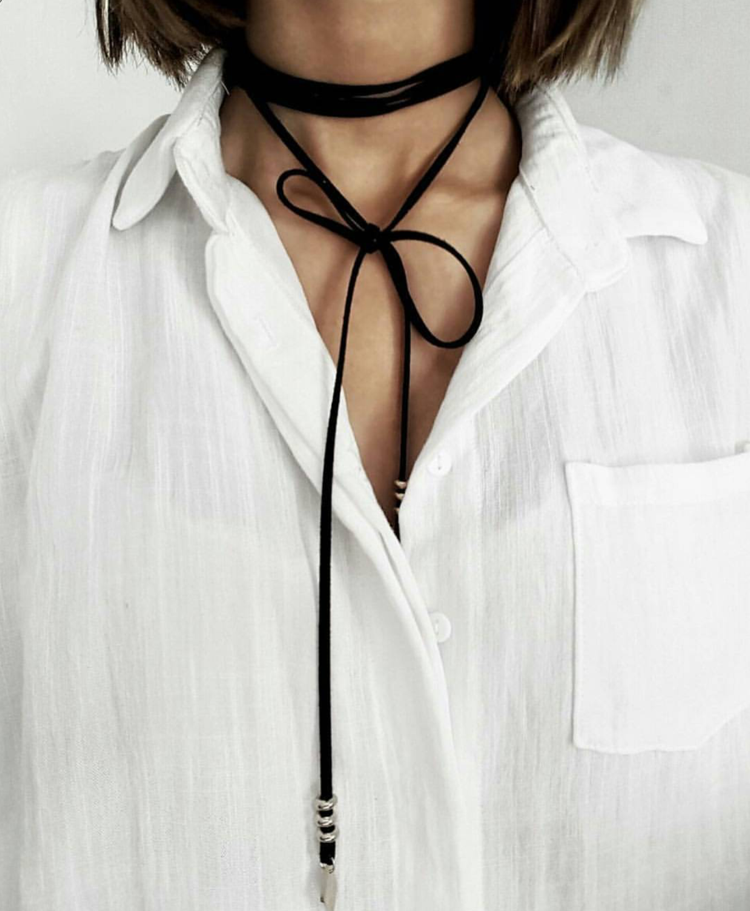 chokerkedja-gör-det-själv-svart-tunn-lätt-DIY
