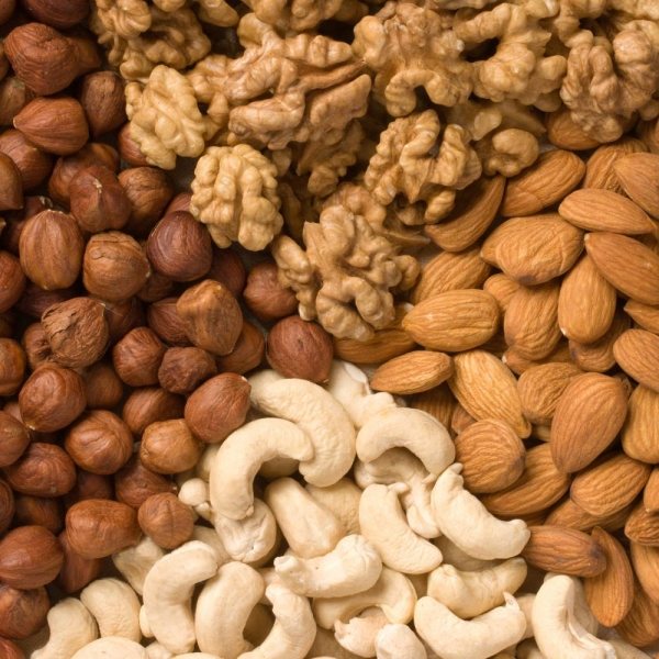 Naturligtvis lägre kolesterolnivåer valnötter jordnötter mandlar