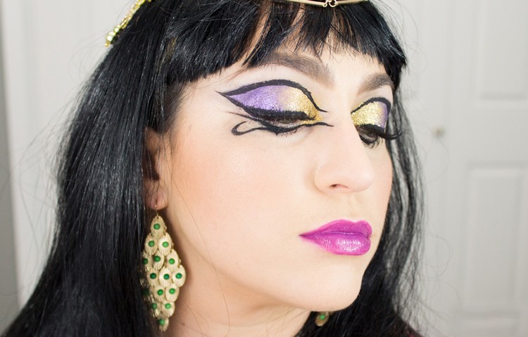 make up cleopatra kostym egyptisk