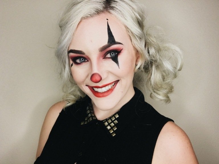 Clown smink för kvinnor Instruktioner Halloween kostym idéer kvinnor