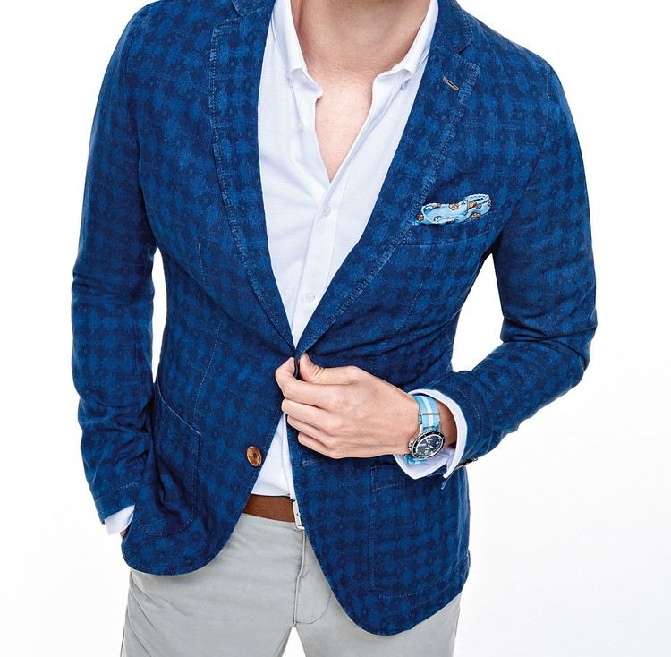 smart-casual-blå-jacka-vit-skjorta-pocket näsduk-sportig-elegant