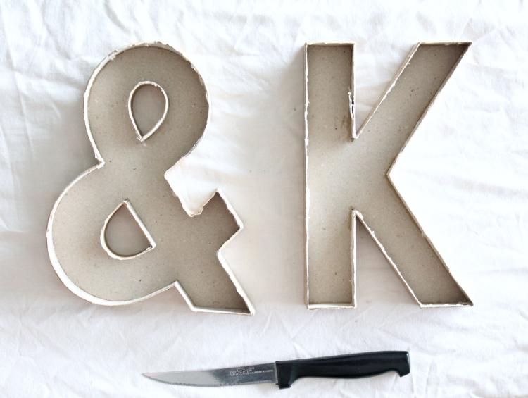 cool-tinker-idéer-betong-levande-bokstäver-diy-cement-kartong-knivar
