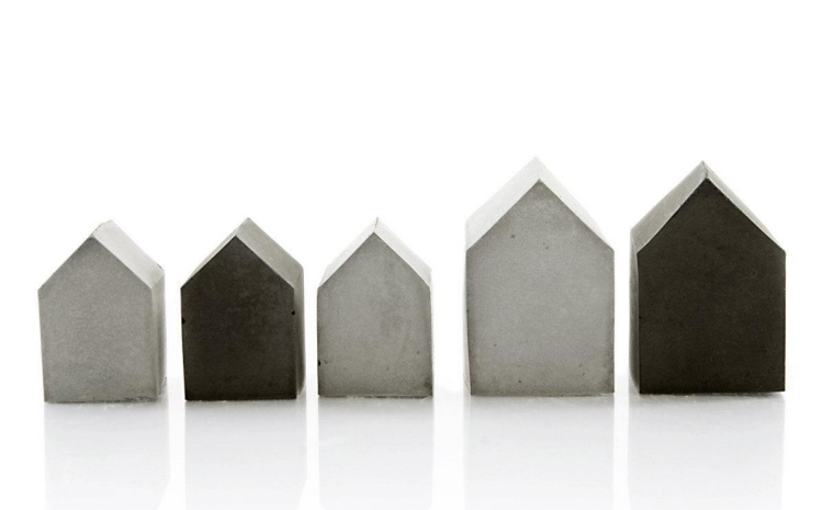 cool-tinker-idéer-betong-levande-geometrisk-figur-litet-hus-abstrakt-grått