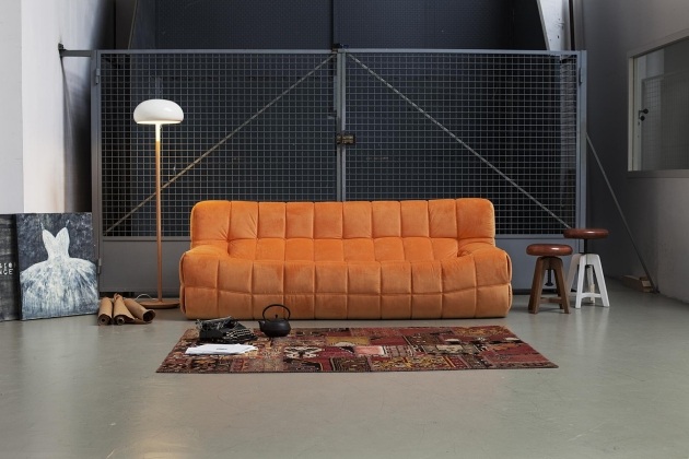 design stoppade soffor oruga comfort modern orange