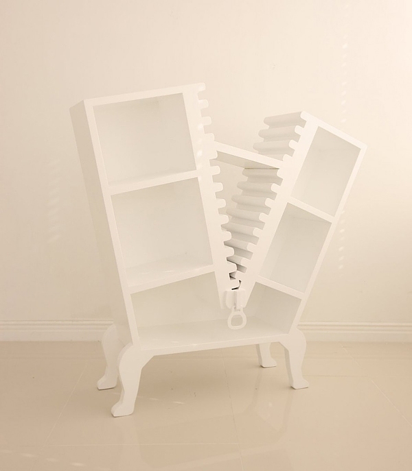 designmöbler med dragkedja element skåp vit