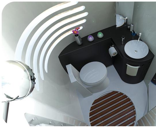 Mo-Tel Caravan badrum toalett design