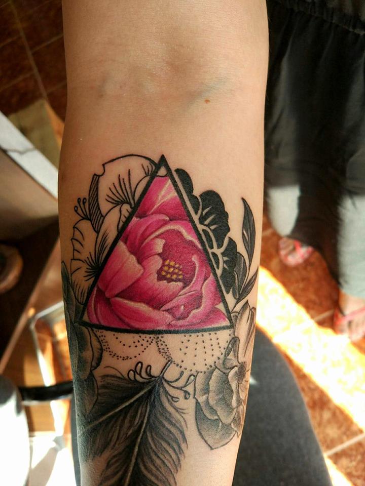 Tattoo Trends Geometric Rose Flowers Tattoo Design Ideas Underarm