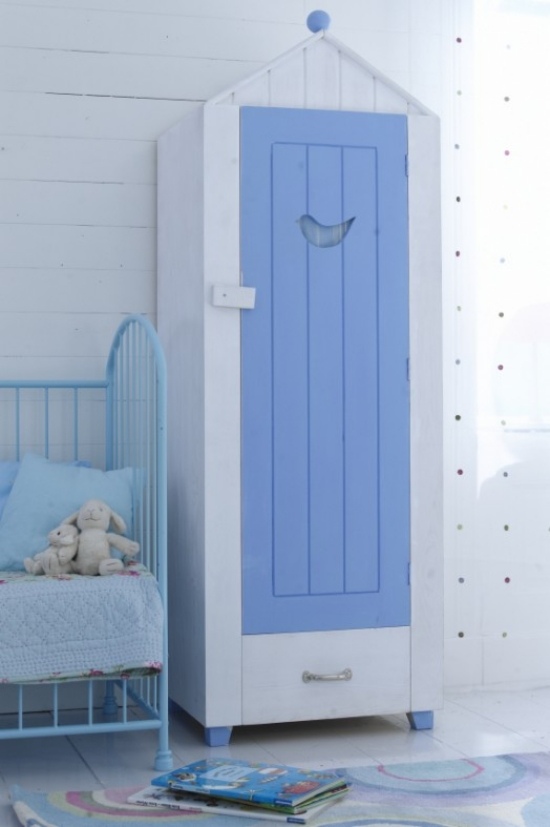 garderob dörr blå cool garderob mönster i barnkammaren