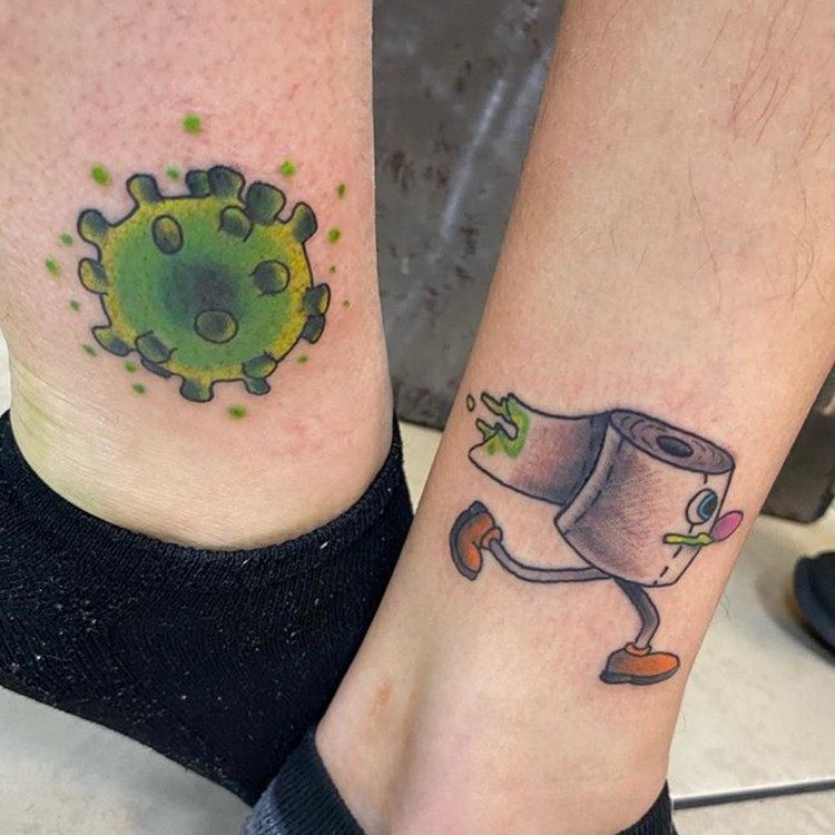 Ankel tatuering idéer små tatueringar med mening Corona Tattoo Trend