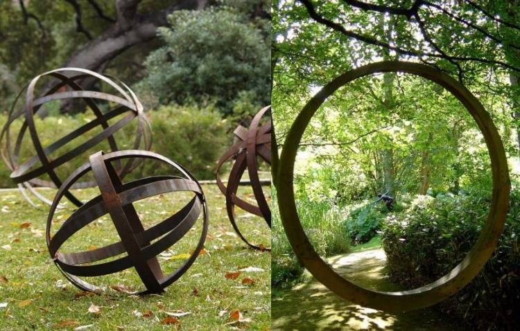 corten-stål-trädgård-använd-trädgård-skulpturer-konst-otdoot-cirkel