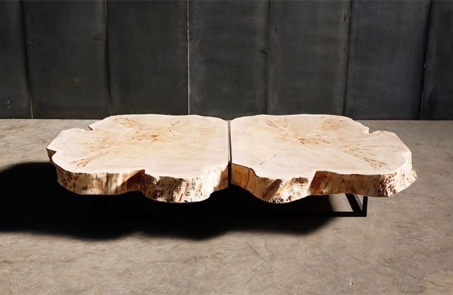 Soffbord-tillverkat av massivt trä-rustikt-träd-galler-POPLAR