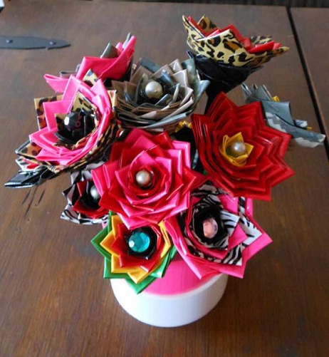 Φτιαγμένα λουλούδια για κορίτσια