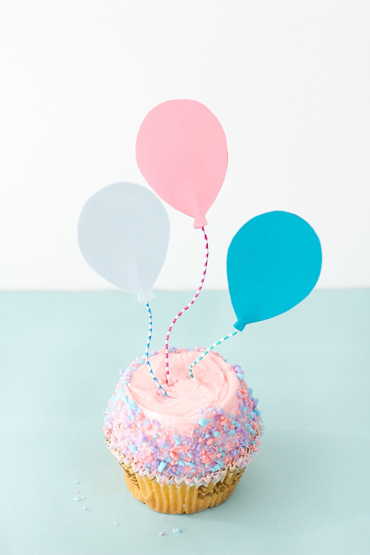 Cupcake toppers för barns födelsedagskalas eller dop för flickor eller pojkar