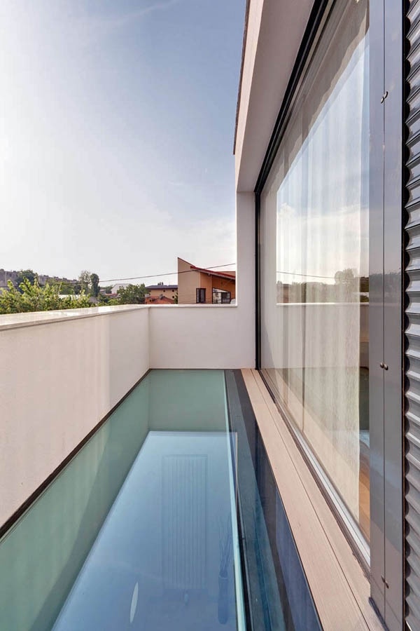 Sandblästrad glasplatta balkong som täcker idéer-modern estetik