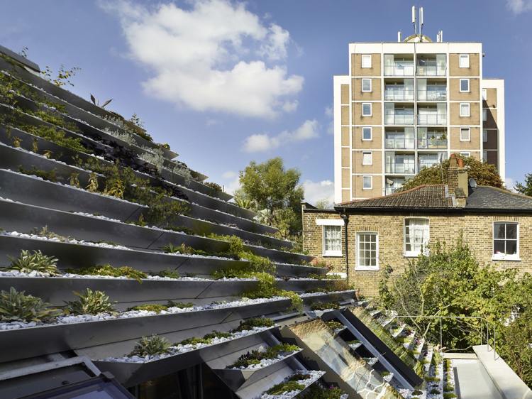 Tak-trädgård-skapa-tak-grön-växtbäddar-stål-tak-byggnader