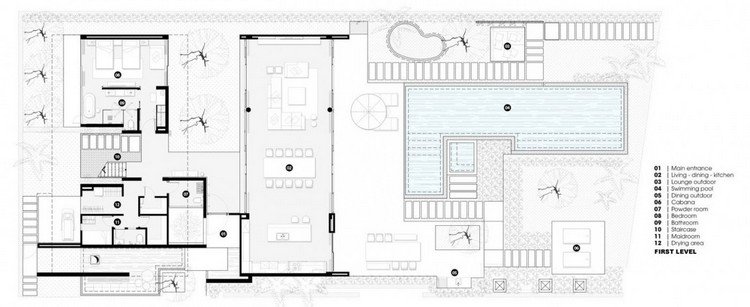 semester-villa-plan-plan-botten-golv-arkitektur-plan