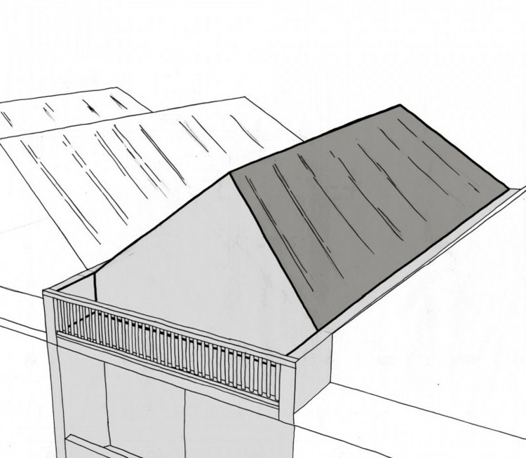 Designa takterrass sadeltak före efter ombyggnadsprojektjämförelse