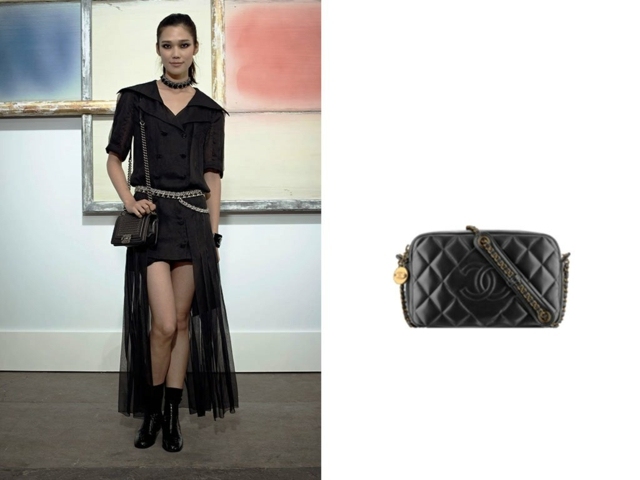 Chanel handväska svart utseende